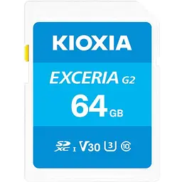 Карта пам’яті KIOXIA EXCERIA G2 SDXC 64GB U3 V30 (LNEX2L064GG4)