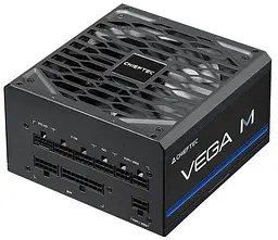 Блок живлення Vega M (1000W) >90% 80+ Gold 135мм FDB 1xMB 24pin(20+4) 2xCPU 8pin(4+4) Chieftec teh0018569
