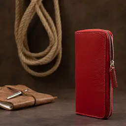 Жіночий шкіряний гаманець GRANDE PELLE 19,5х10х2,5 см acs0018781 - мініатюра 7