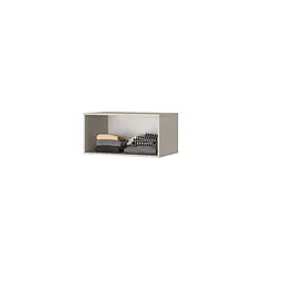 Шафа 2-дверна з антресоллю MebelStar Оскар ДСП BL-B, комплект полиць 80x52x260 см Дуб сонома (MBS-4797) - мініатюра 5