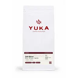 Кава в зернах Yuka Coffee Roastery купаж 80/20 Soft Blend 1кг