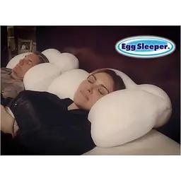 Анатомічна подушка для сну 50х30х12см Egg Sleeper білий - мініатюра 3