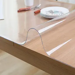 Гнучке (м'яке, рідке) скло скатертину на стіл Soft Glass 2.1х1.4м (товщина 2.0 м) Прозора - мініатюра 4