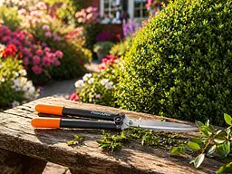 Набір Fiskars: Гілкоріз площинний телескопічний Fiskars Solid L13 + Ножиці для кущів Solid HS21 - мініатюра 5