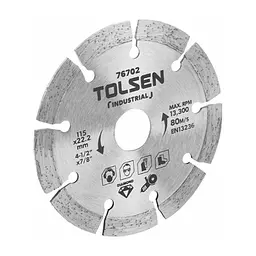Диск пиляльний Tolsen алмазний сегментний 125?22.2х10 мм (76703)