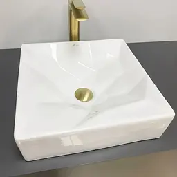 Умивальник VBI Troia white glossy накладний VBI-016400, Білий