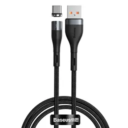 Кабель Baseus Zinc Fabric Magnetic Cable USB to Type-C 3A 1m CATXC-MG1 Black-Grey