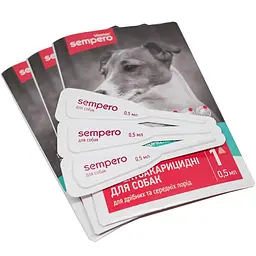 Краплі інсектоакарицидні Vitomax Sempero для собак 0.5 мл - мініатюра 3