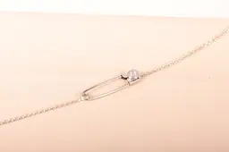 Жіночий браслет з білого золота з булавкою 210, 3.9 BR-0012