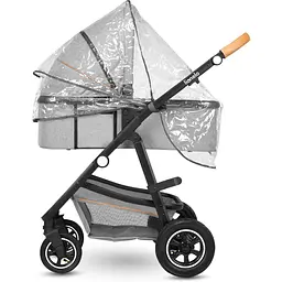 Коляска універсальна 3в1 Lionelo Amber Grey Stone, сіра (LO-AMBER GREY STONE (3in1)) - мініатюра 12