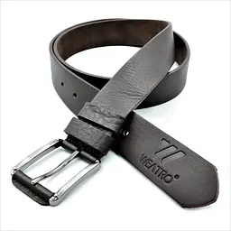 Шкіряний чоловічий ремінь Weatro 3,8х115-120 см acs0027489 - мініатюра 1