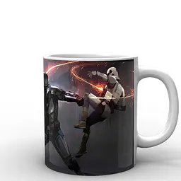 Кухоль GeekLand Зоряні війни Мандалорець битва Star Wars The Mandalorian TM.04.09 330 мл білий - мініатюра 2