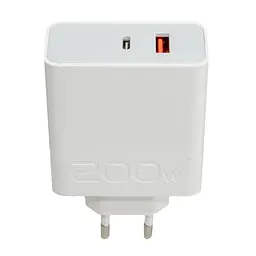Блок живлення 200W Power Adapter Suit з кабелем USB-A/USB-C, зарядний адаптер для телефону - мініатюра 3