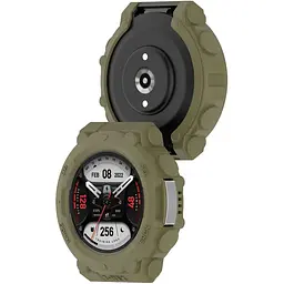 Чохол-бампер DK для Xiaomi Amazfit T-Rex 2 (A2169) Силікон Outlines (green) - мініатюра 2