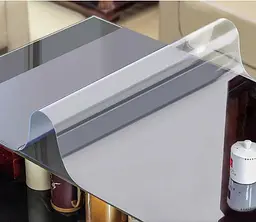 М'яке скло Прозора силіконова скатертина на стіл Soft Glass Захист для меблів 2.3х1.0м (товщина 1.5 мм) - мініатюра 7