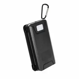 Універсальна зарядна батарея PowerBank iBattery YD-820S 26800mAh із сонячними панелями та ліхтариком (Чорний) - мініатюра 2