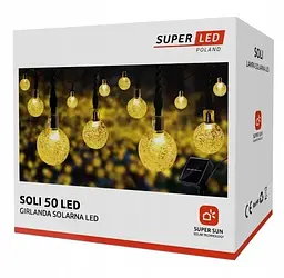 Сонячна гірлянда SuperLED Soli 50 кульок - мініатюра 5