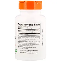 Альфа-ліпоєва кислота Doctor's Best Alpha-Lipoic Acid 600 мг 60 капсул - мініатюра 2
