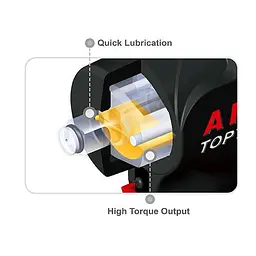 Пневмогайковерт 1/2" 900 Nm 10000 об/хв 1,37 кг супер-короткий Super Duty TOPTUL KAAQ1665 - мініатюра 4
