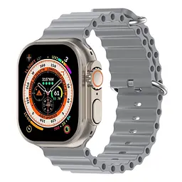 Ремінець до смарт-годинника Armorstandart Ocean Band для Apple Watch 49/46/45/44/42 (Series 1-3) Cloudy Grey (ARM85141) - мініатюра 2