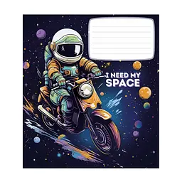 Зошит Школярик I need my space 12 аркушів клітинка (012-3496K), в асортименті - мініатюра 3