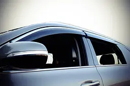 Дефлектори вікон вітровики Kia Sorento 2015- З Хром Молдінгом - мініатюра 4
