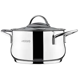 Каструля Ardesto Black Mars зі скляною кришкою 1.8 л (AR0718S) - мініатюра 2