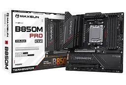 Материнська плата Maxsun Terminator B850M PRO DARK WIFI (MS-Terminator B850M PRO DARK WIFI) (Socket AM5, AMD B850, Micro-ATX) - мініатюра 4