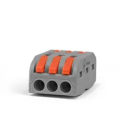 Клемник швидкого монтажу 3+3п сірий PA (TF-KNG-223) TITANUM TITANUM (29046-000) - мініатюра 3