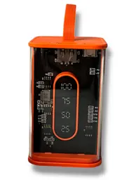 Портативний повербанк No Brand Power Bank 10000 mAh Помаранчевий (2104618813) - мініатюра 3