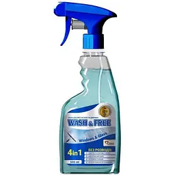 Засiб для миття скла та дзеркал WASH & FREE 500мл
