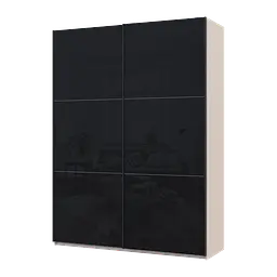 Шафа-купе Doros G-Caiser Кашемір/Чорний 2 Скла 3 частини 180х60х240 (42005326)