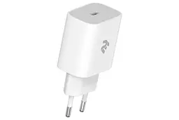 Мережевий зарядний пристрій 2E (1USB 3A) White (2E-WC1USBC20W-W)