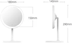 Дзеркало для макіяжу з LED-підсвіткою Doco Daylight Mirror - мініатюра 4