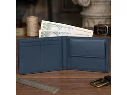 Портмоне з натуральної шкіри Cortina 5085 Синє 12,5x9,5 см TONY PEROTTI acs0032401 - мініатюра 2