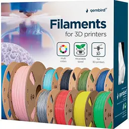 Пластик для 3D-принтера Gembird PLA, 1.75 мм, 1кг, white (3DP-PLA1.75-01-W) - мініатюра 3