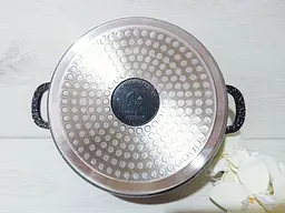 Набір посуду Higher Kitchen з мармуровим антипригарним покриттям червоний, зелений, кавовий HK-315 - мініатюра 3