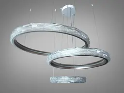 Підвісна люстра LED Diasha MD35285/800+600+400CG шампань 195Вт пульт - мініатюра 4