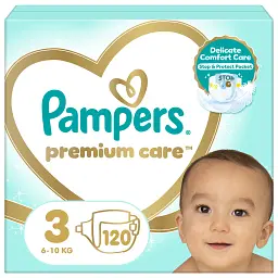 Підгузки Pampers Premium Care Midi Розмір 3 (6-10кг), 120 (4015400465461)
