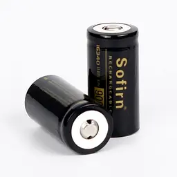 Акумулятор 16340 / RCR123 Sofirn 900 mAh літій-іонний Li-Ion 1.6А, 3.7V Випуклий плюс (19301) - мініатюра 3