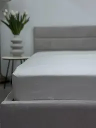 Простирадло на резинці Ecotton 140х200 см білий Сream White 24581 (24581) - мініатюра 2