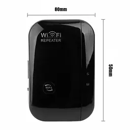 Ретранслятор Wi-Fi сигналу 2,4 ГГц 300 Мбіт/с бездротовий wi fi повторювач - мініатюра 2