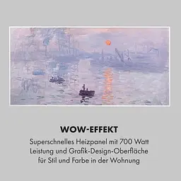 Інфрачервоний обігрівач Klarstein Wonderwall Air Art Smart 700Вт (10035133) - мініатюра 6
