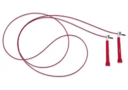 Швидкісна скакалка EasyFit Speed Cable Rope 3 м зі стальним тросом червона - мініатюра 3
