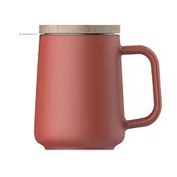 Чашка-заварник U Brewing Mug Wood, 500 мл - Жовтий - мініатюра 7