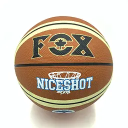 Мяч баскетбольный Newt Fox ball №7 коричнево-бежевый