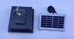Світлодіодний вуличний акумуляторний світильник CcLamp CL-052 з сонячною панеллю ліхтар прожектор - мініатюра 4