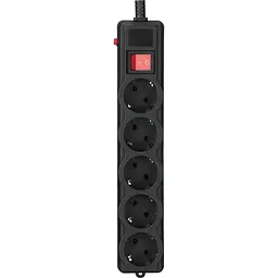 Мережевий фільтр Gembird SPG5-G-15B-PRO Black [142521]
