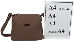 Жіноча наплічна шкіряна сумка Borsacomoda бежева sum0028717 - мініатюра 6