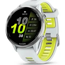 Смарт-годинник Garmin Forerunner 970 Titanium w. Whitestone Case та Whitestone/T. Amp Yellow Band (010-02969-01/11)